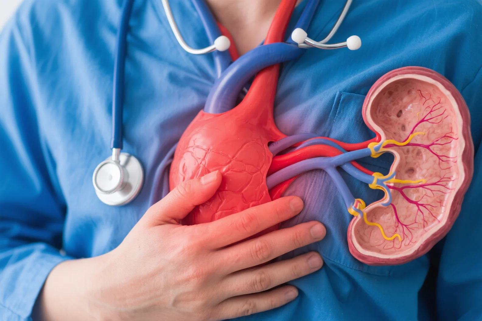 Uremic pericarditis: causes, symptoms like chest pain/friction rub, and management of this renal failure complication.
